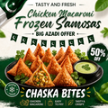 Premium Chicken Macaroni Frozen Samosas – 6 Pieces | ChASKA Bites