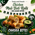 Premium Malai Boti Rolls – 6 Pieces | ChASKA Bites