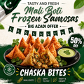 Premium Malai Boti Frozen Samosas – 6 Pieces | ChASKA Bites