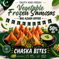 Premium Vegetable Frozen Samosas – 6 Pieces | ChASKA Bites